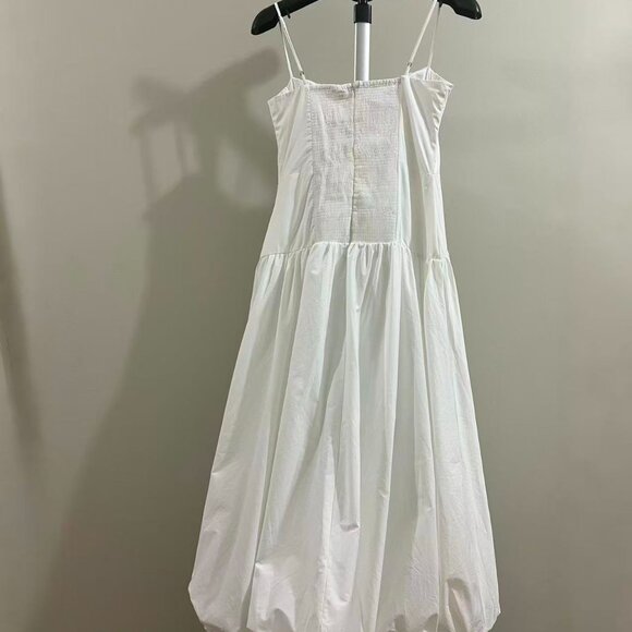 NWOT Farm Rio White Bubble Midi Dress Size M 100% Cotton - Picture 5 of 10
